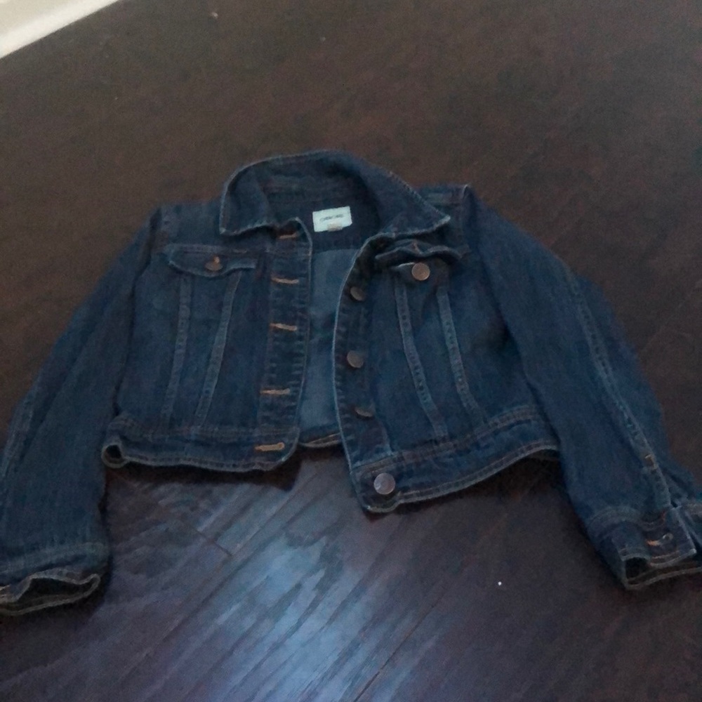 cropped jean jacket